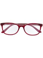 Cartier Rectangle Frame Glasses - Red