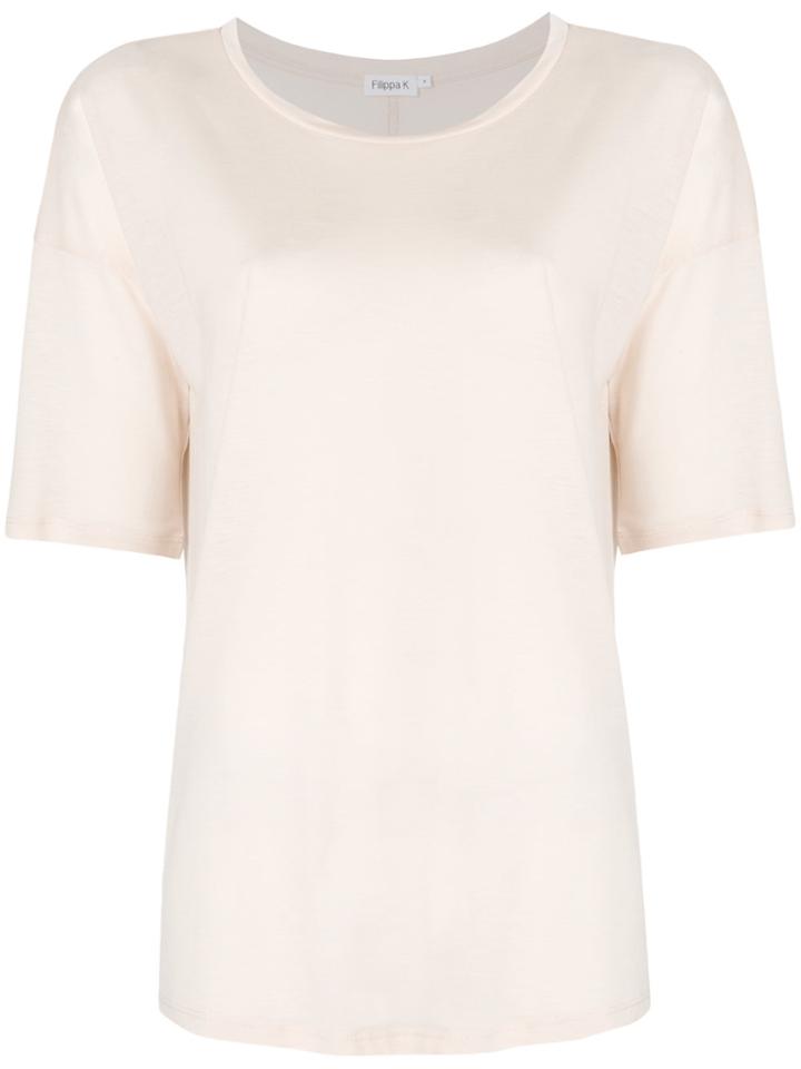 Filippa-k Cropped Sleeve Swing Top - Nude & Neutrals