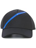 Emporio Armani Stripe Hat, Men's, Size: S/m, Black, Polyester/cotton