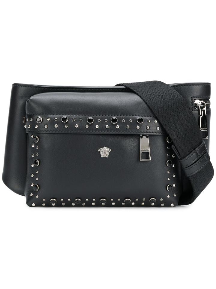 Versace Studded Medusa Waist Bag - Black