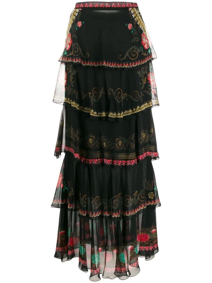Etro Layered Prairie Skirt - Black