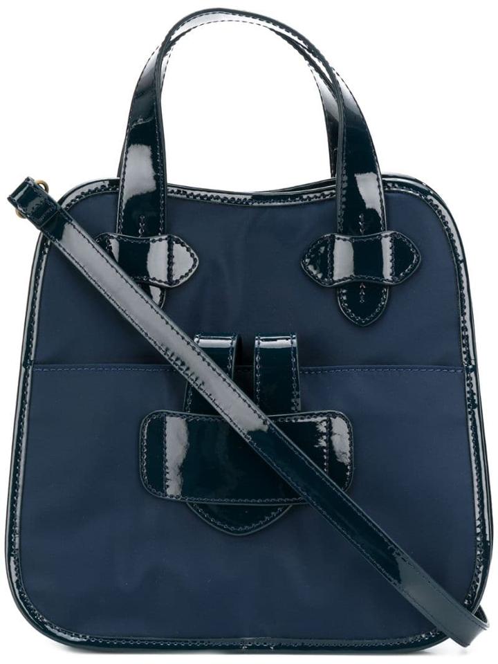Tila March Zelig Small Contrast Trim Tote - Marine