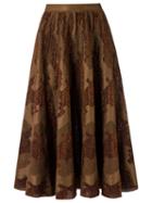 Gig - Knit Midi Skirt - Women - Polyamide - G, Yellow/orange, Polyamide