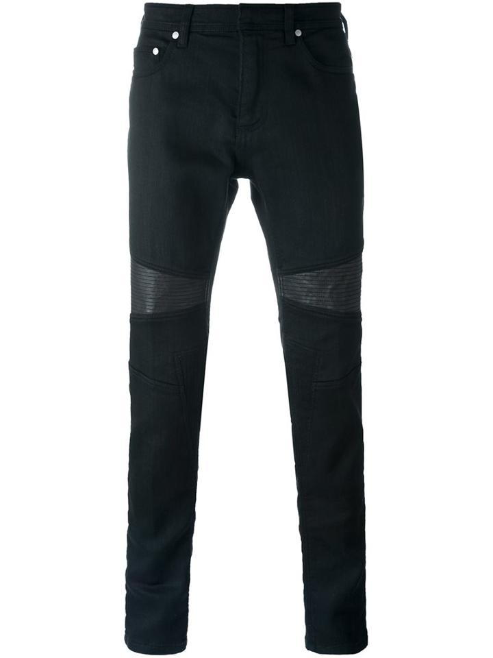 Neil Barrett Ribbed Panel Skinny Trousers