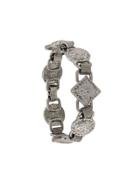 Versace Vintage Medusa Mixed Charm Bracelet - Silver