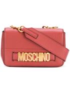 Moschino Small Logo Flap Bag - Pink & Purple
