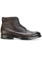 Henderson Baracco Brogue Boots - Brown