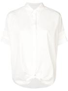 Rag & Bone Tie Front Boyish Shirt - White