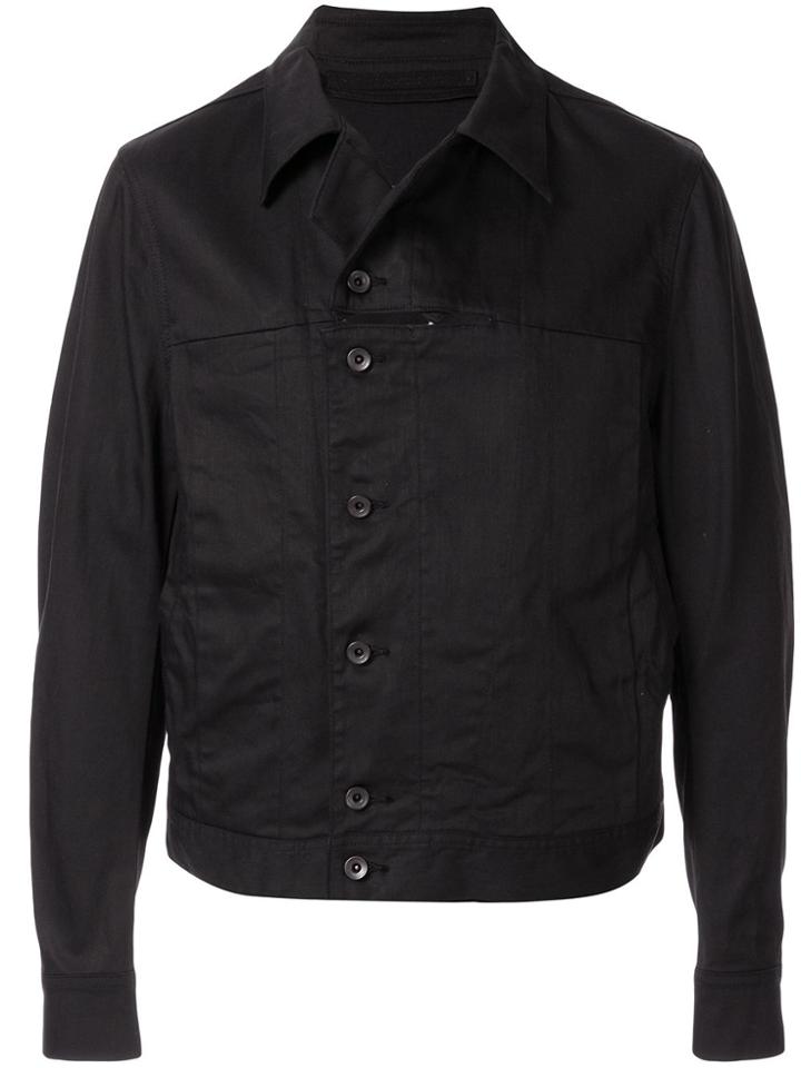 Julius Button Up Denim Jacket - Black