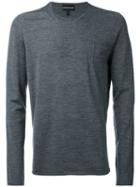 Emporio Armani - Round Neck Top - Men - Wool - Xl, Grey, Wool