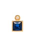 Anni Lu Blue Cubic Zirconia Single Stud Earring - Metallic