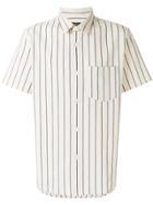 A.p.c. Striped Button Shirt - Neutrals