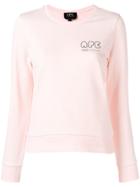 A.p.c. Logo Long-sleeve Sweater - Pink