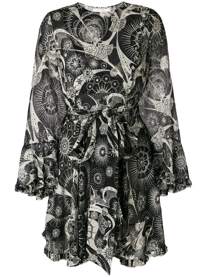 Chloé Paisley Asymmetric Dress - Black