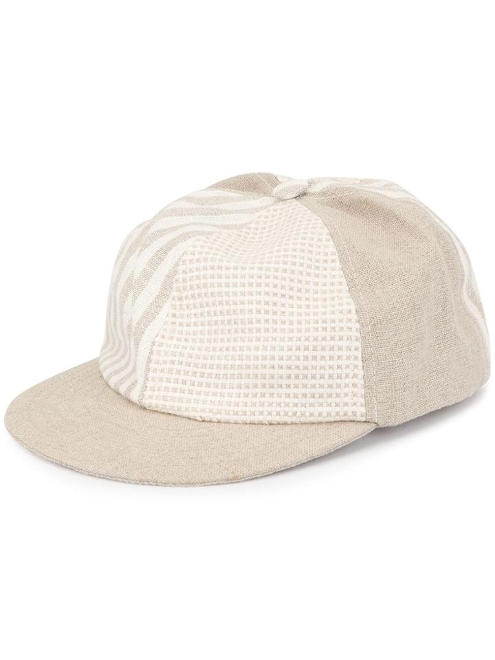 Beton Cire Weave Detail Cap - Neutrals