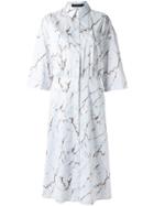Andrea Marques All-over Print Shirt Dress - White