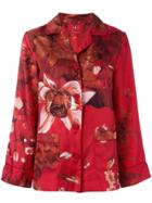 F.r.s For Restless Sleepers Floral Print Pyjama Blouse - Red