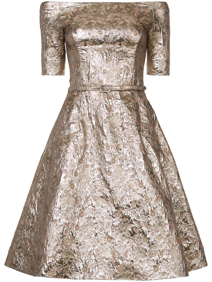Oscar De La Renta A-line Dress - Metallic