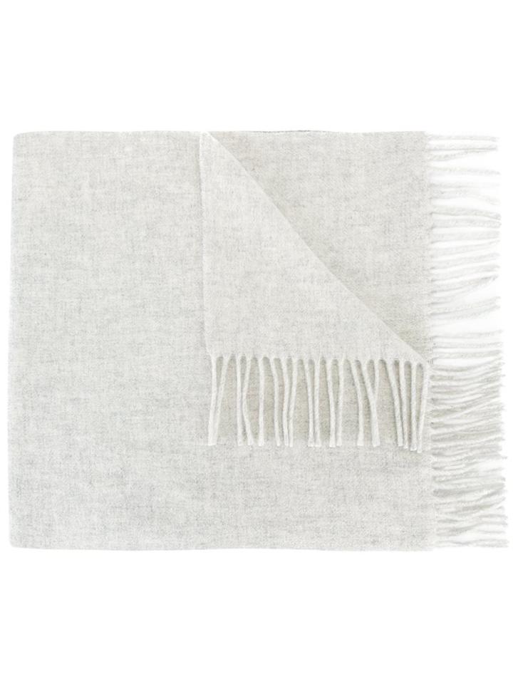 Polo Ralph Lauren Two-tone Scarf, Women's, Grey, Wool