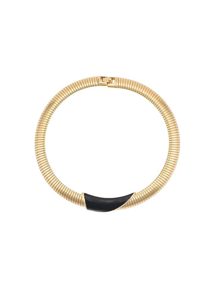 Monet Pre-owned 1980s Twist Choker Necklace - Gold