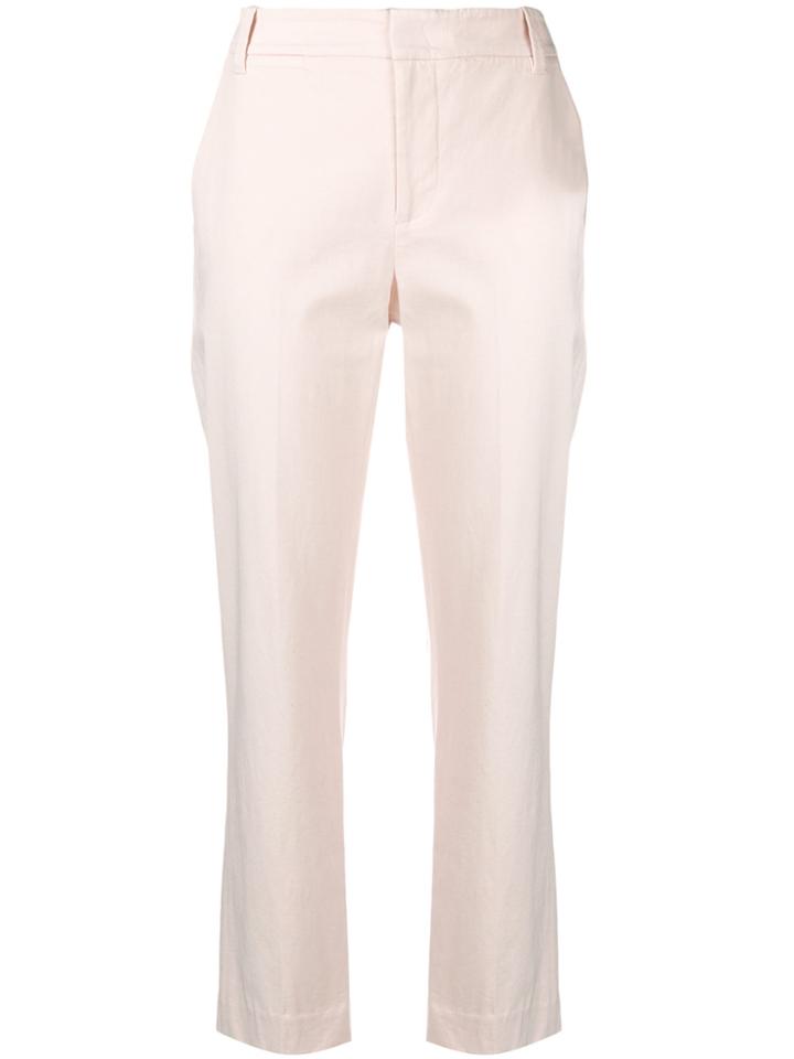 Vince Cropped Trousers - Pink & Purple