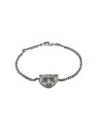 Gucci Gucci Garden Cat Motif Bracelet - Silver