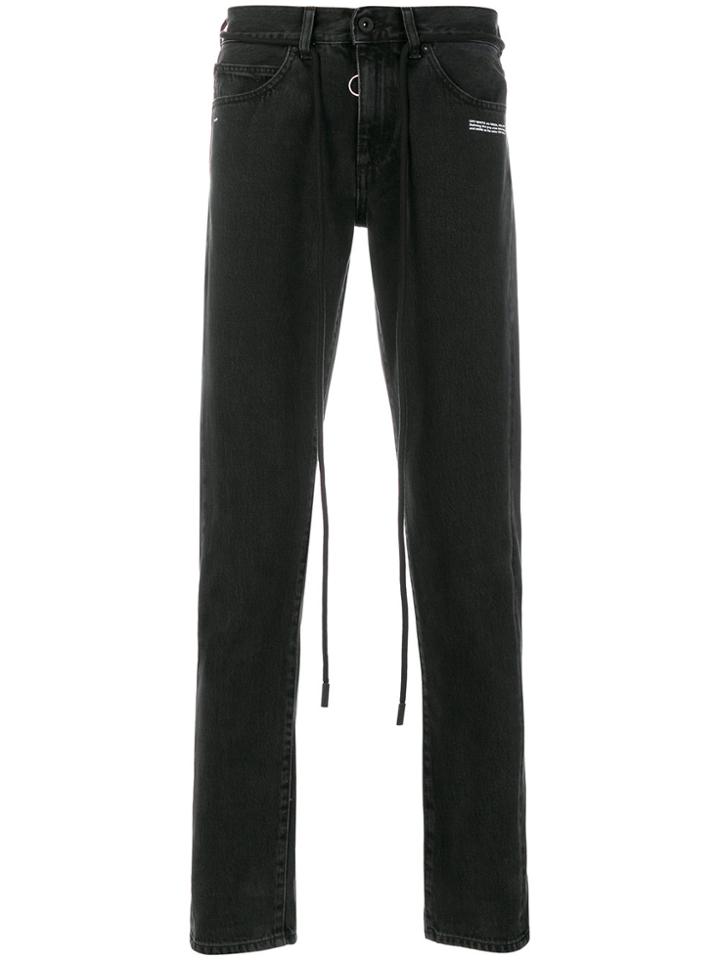 Off-white Do Not Cross Jeans - Black