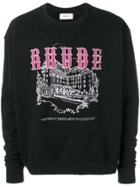 Rhude Logo Print Sweatshirt - Black