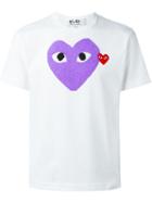 Comme Des Garçons Play - Heart Print T-shirt - Men - Cotton - S, White, Cotton