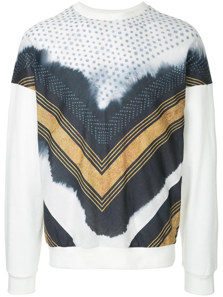 Yoshiokubo Shibori Printed Sweatshirt - White