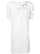 Drome Knot Detail Shift Dress - White