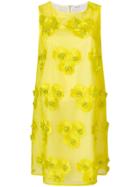 P.a.r.o.s.h. Floral Embroidered Dress - Yellow & Orange
