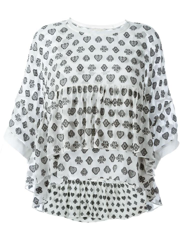 Chloé 'fil Coupé' Printed Top