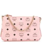 Mcm Logo Print Clutch Bag - Pink & Purple