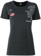 Mr & Mrs Italy Embellished Print T-shirt, Women's, Size: 46, Black, Cotton