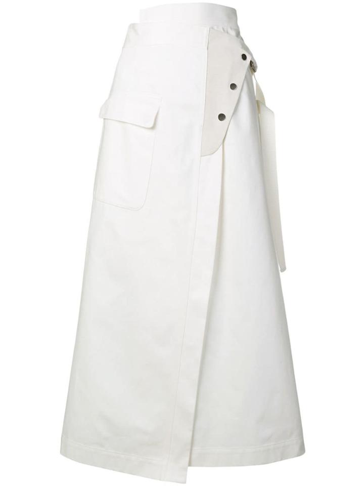 Golden Goose Deluxe Brand Wrap Front Maxi Skirt - White