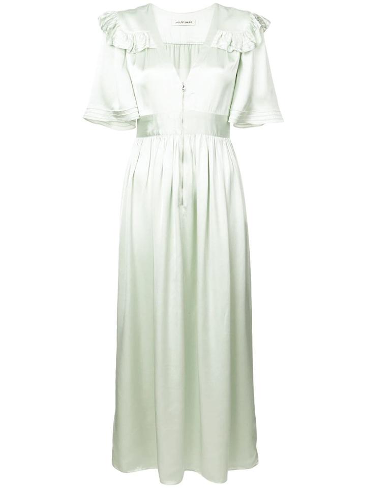Jill Stuart Satin Prairie Dress - Green