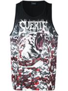 Marcelo Burlon County Of Milan Shark Print Tank, Men's, Size: Medium, Black, Cotton