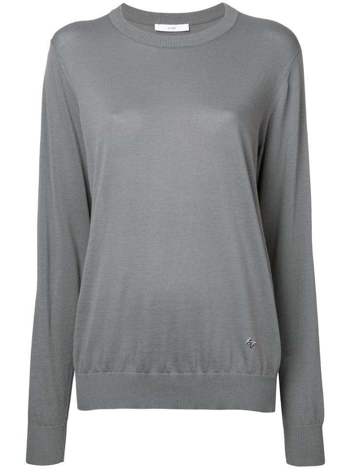 Astraet Crew Neck Jumper, Women's, Grey, Cotton