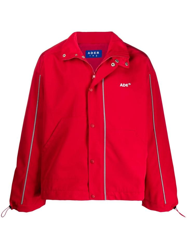 Ader Error High Neck Coat - Red