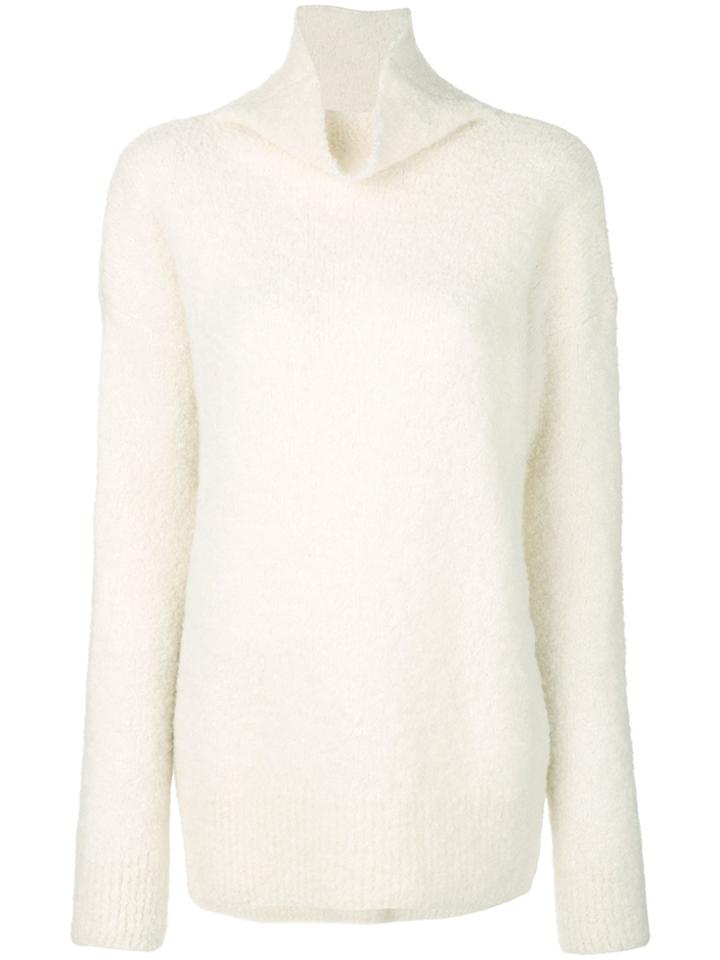 Cédric Charlier Long Roll-neck Jumper - Nude & Neutrals