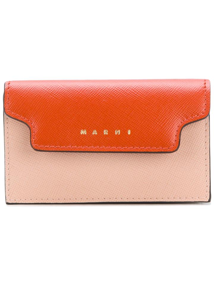 Marni Colour Blocked Coin Purse - Yellow & Orange