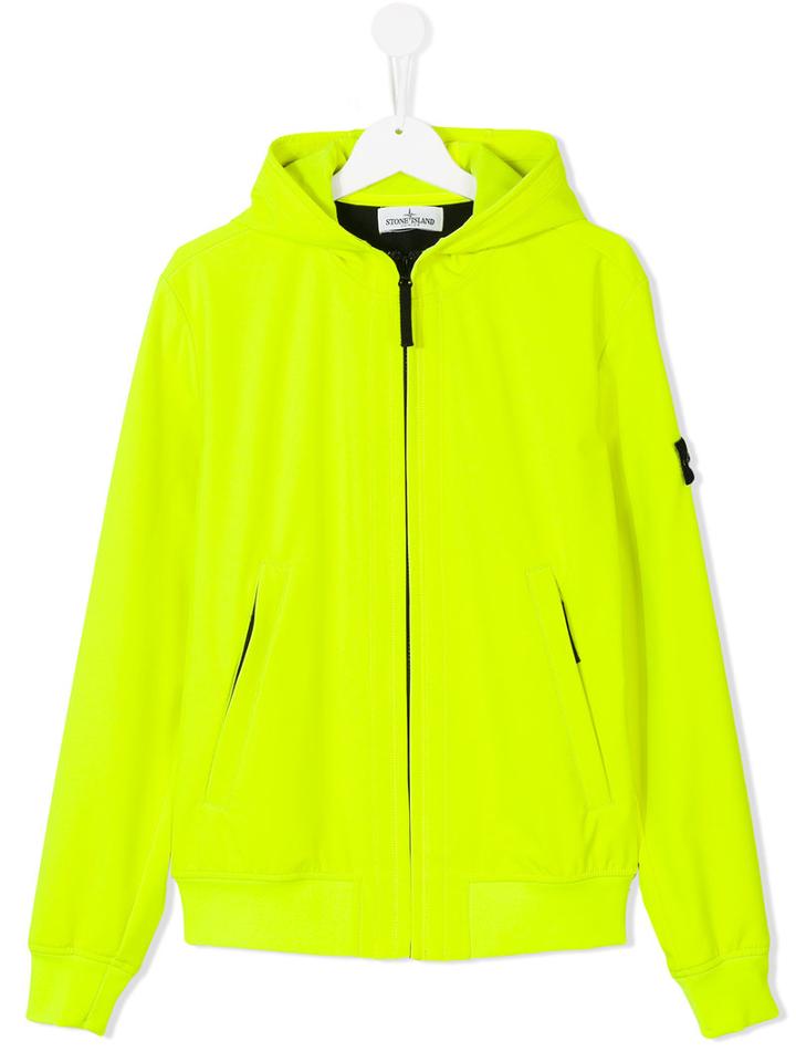 Stone Island Kids - Zipped Jacket - Kids - Polyester/spandex/elastane - 14 Yrs, Boy's, Yellow/orange