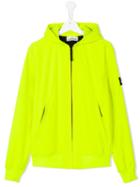 Stone Island Kids - Zipped Jacket - Kids - Polyester/spandex/elastane - 14 Yrs, Boy's, Yellow/orange