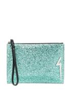 Giuseppe Zanotti G-glitter Clutch - Green