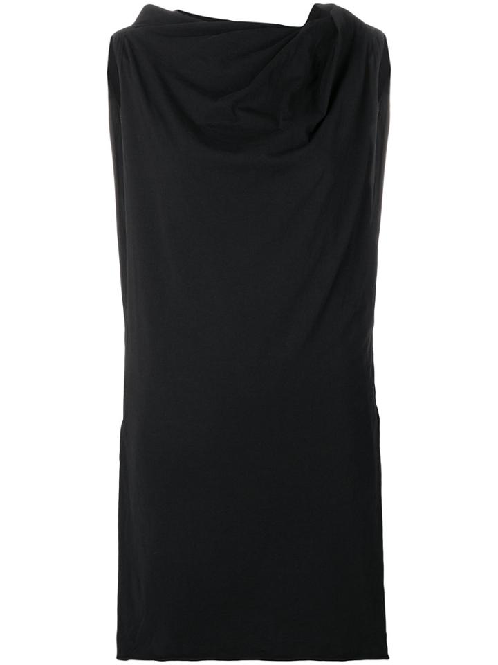 Rick Owens Drkshdw Draped Long Tank Top - Black
