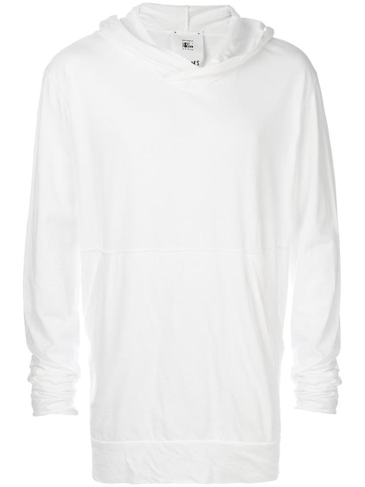 Lost & Found Rooms - Kangaroo Pocket Hooded T-shirt - Men - Cotton - S, White, Cotton