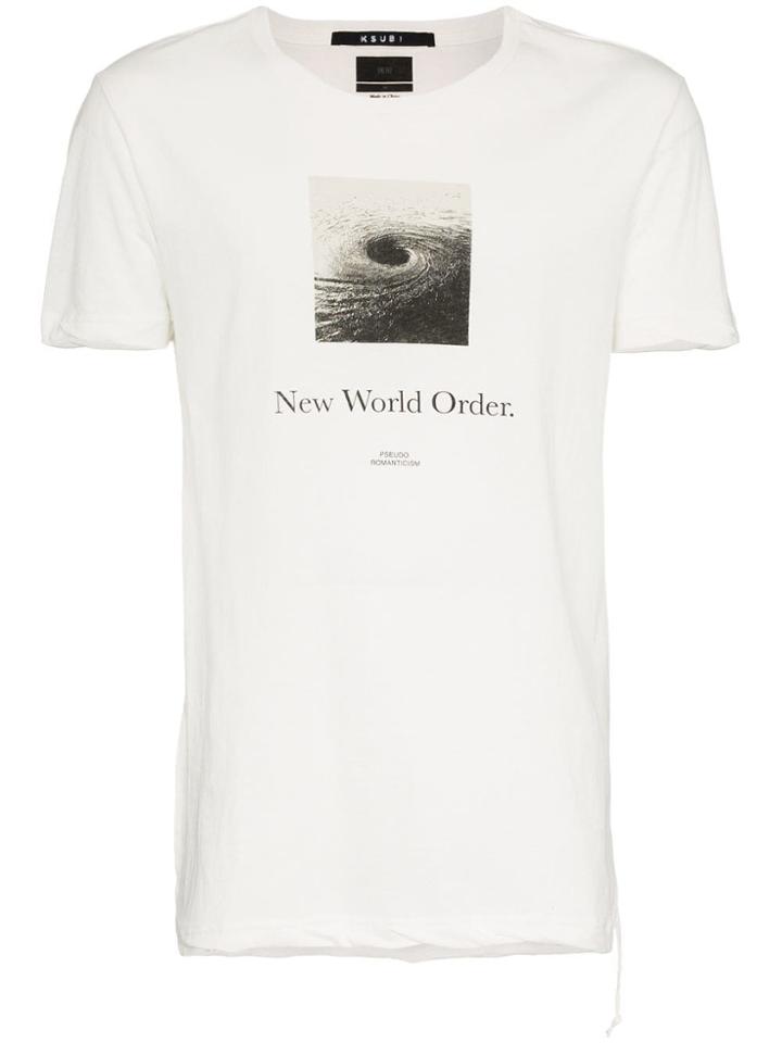 Ksubi New Order Graphic Print T-shirt - White