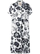 Antonio Marras Short Sleeve Coat, Women's, Size: 42, White, Cotton/viscose/glass