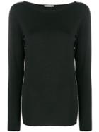 Stefano Mortari Boat Neck Top - Black